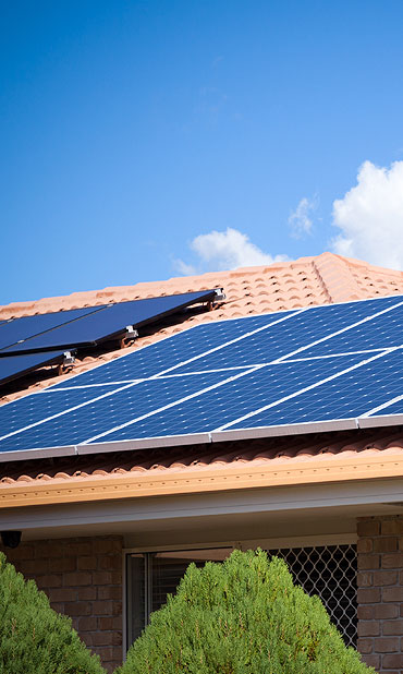 Solarmodule auf Dach